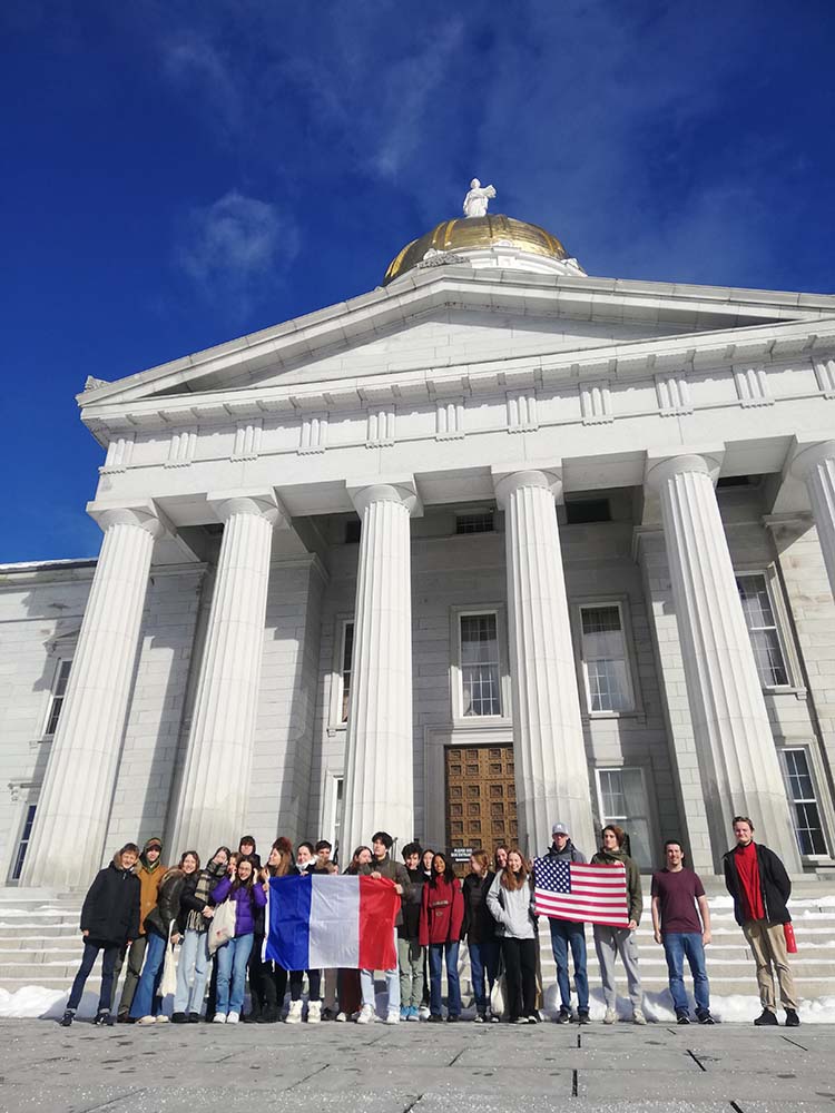 Echange linguistique et culturel dans le Vermont (USA) des élèves inscrits dans le Programme d'Education Internationale (Cambridge School) du Lycée Fénelon Notre-Dame de La Rochelle