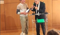 Achille, 1er prix du concours du Plumier d'Or en langue française consacré au monde maritime, élève de 4è du Collège Fénelon Notre-Dame de La Rochelle.